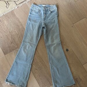 Good American Light Blue Flare Jeans